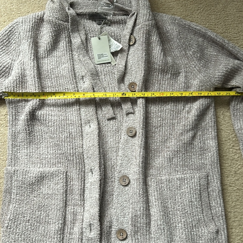Barefoot Dreams Button Up Hooded Coat - Picture 12 of 13